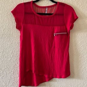 RED “PLUSH” Blouse